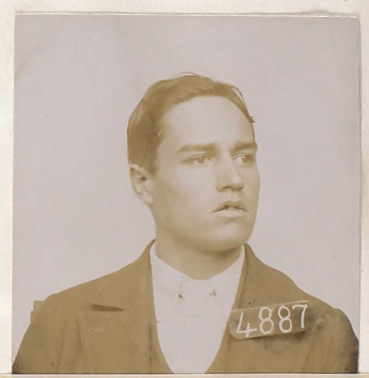 Ed Walker, 4887, aka Al Drace, Folsom State Prison, was 17 when he was transferred from Preston.