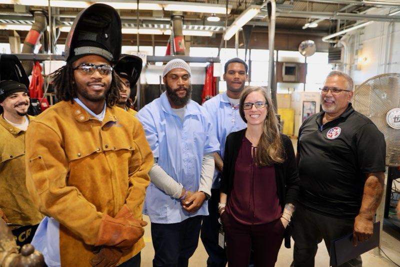Ironworker students at CIM with others.