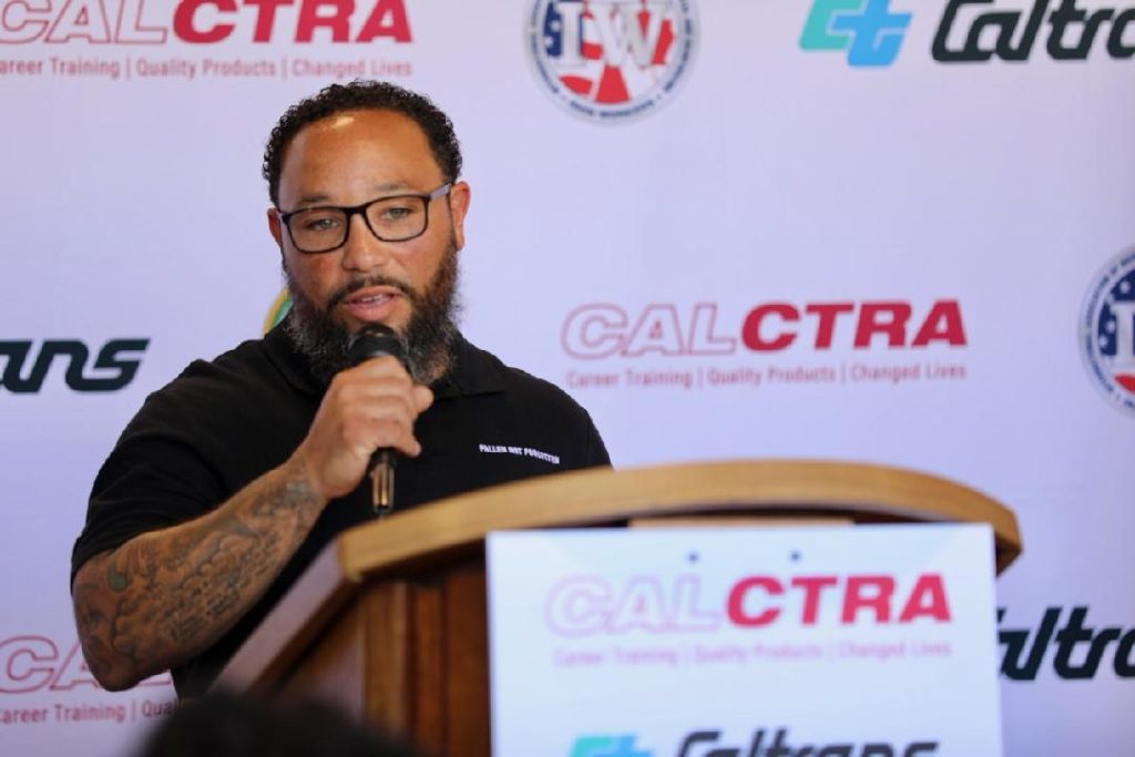 Keynote speaker Maynard Walker is a CALCTRA graduate who works for Caltrans.