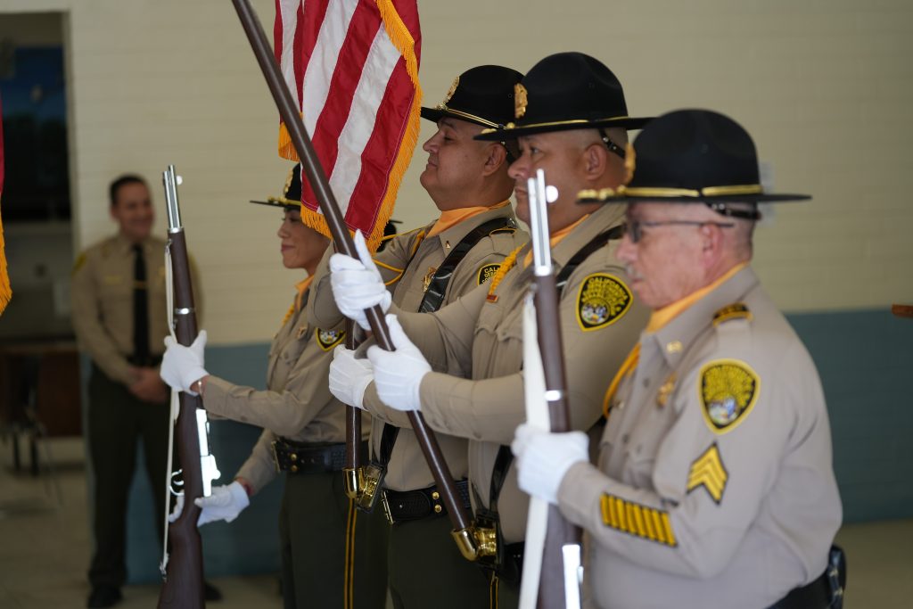 CCI Honor Guard at the promotional ceremony.