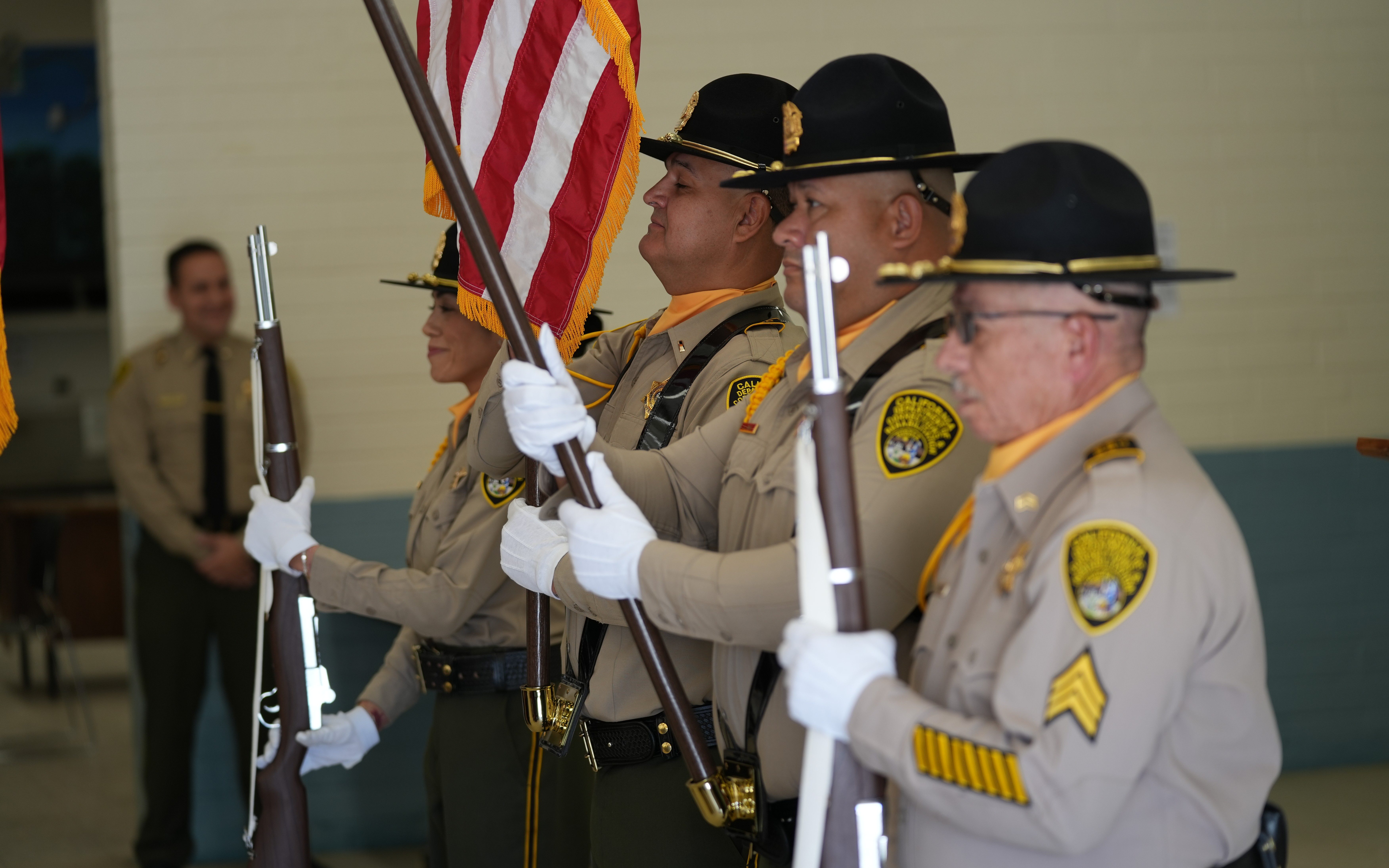 CCI Honor Guard at the promotional ceremony.
