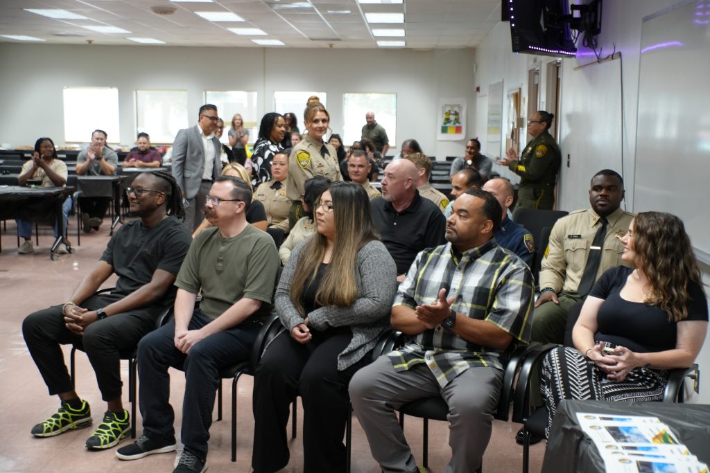 Third promotional ceremony gathering at CHCF in Stockton.
