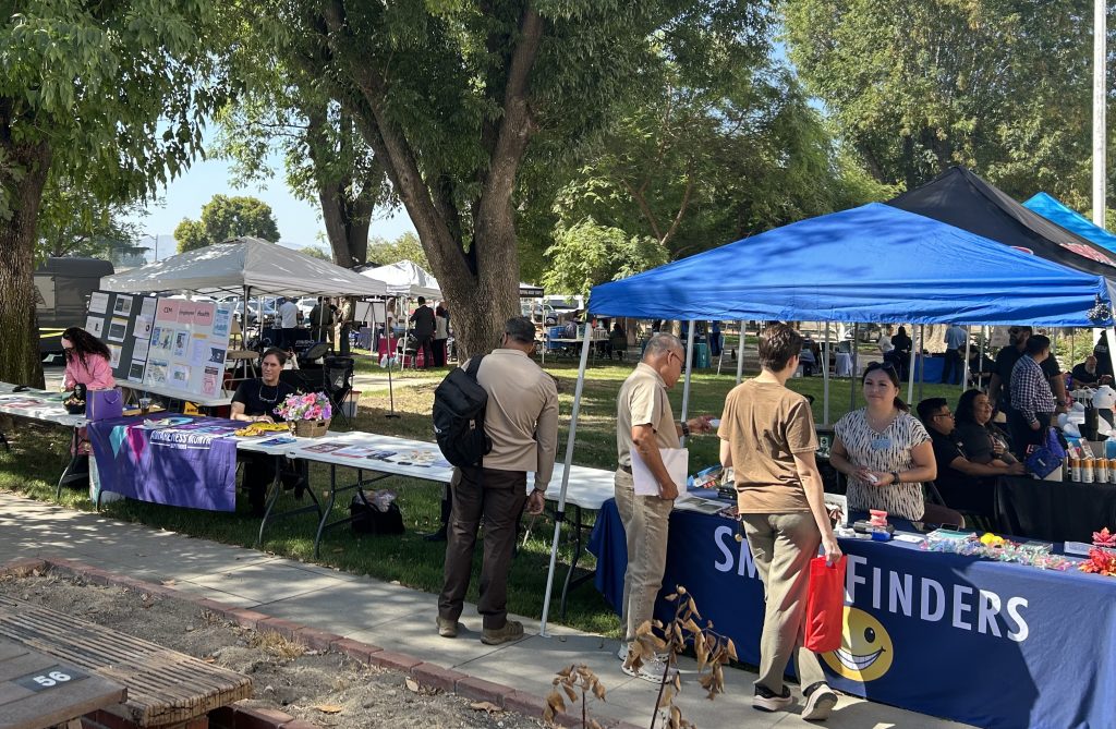 Various booths set up at the annual California Institution for Men at Chino.
