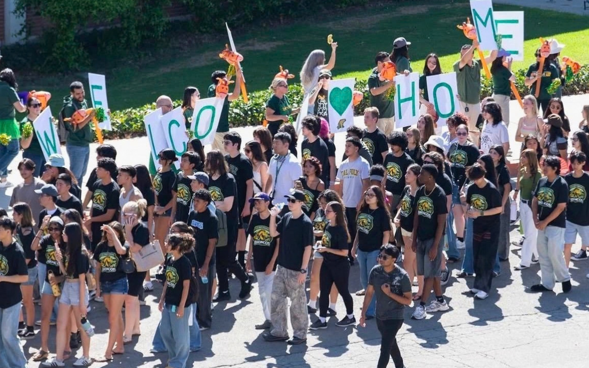 The custom designs made by Angel Paredes were printed on thousands of Cal Poly Pomona t-shirts.