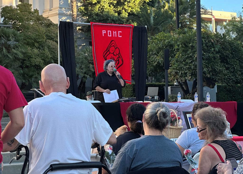 Sacramento Chapter of Parents of Murdered Children speaking at the National Day of Remembrance at the California State Capitol