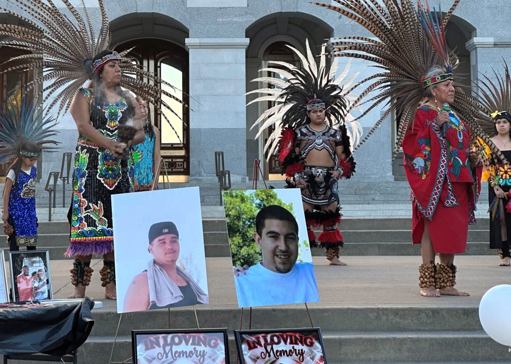 Tribal healing performance at the National Day of Remembrance at the California State Capitol