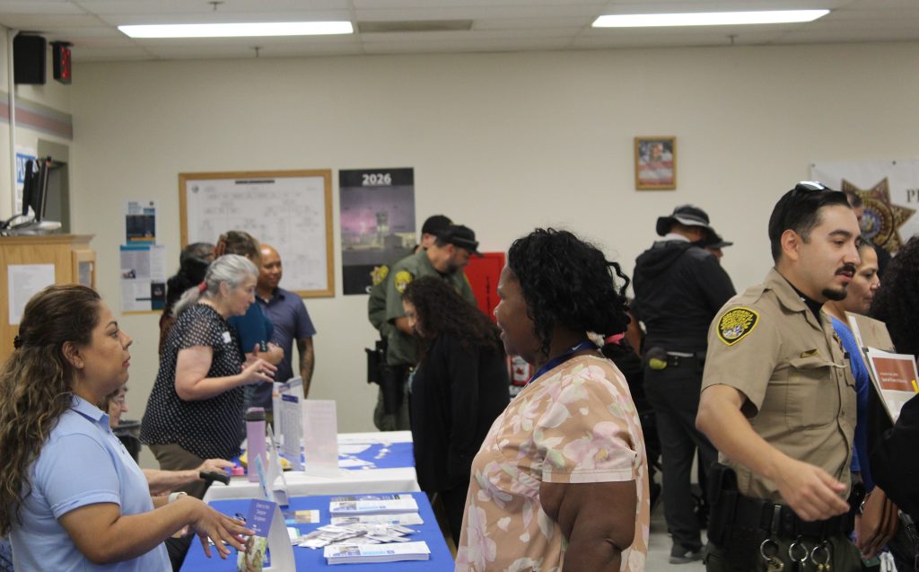Benefits fair at Pleasant Valley State Prison.