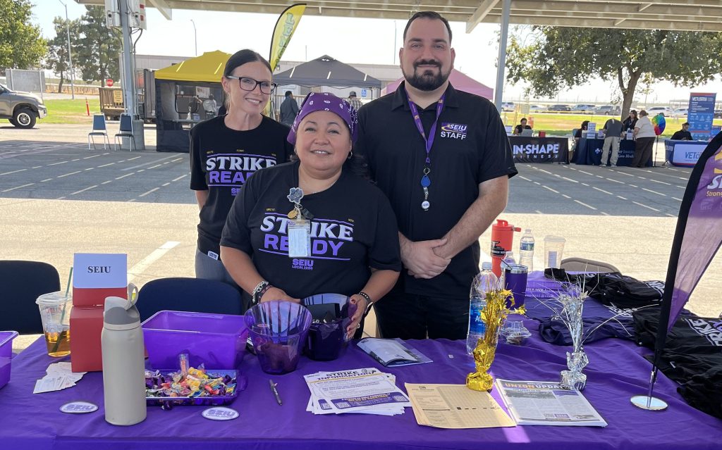 SEIU Local 1000 booth at WSP-RC.