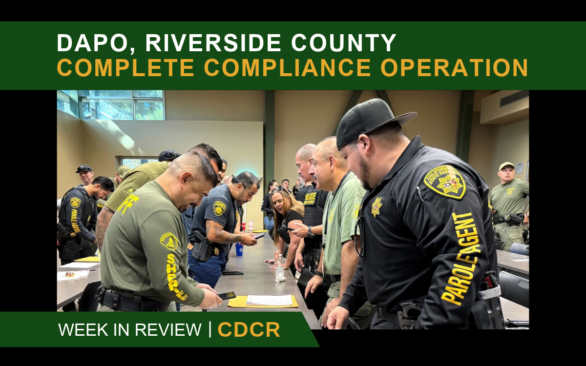 Week in Review feature image including DAPO compliance operation partners