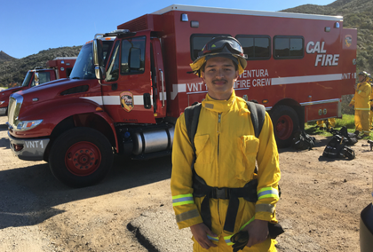 Kylan Lewis. a former DJJ youth, now  trainee at the Ventura Training Center. 
