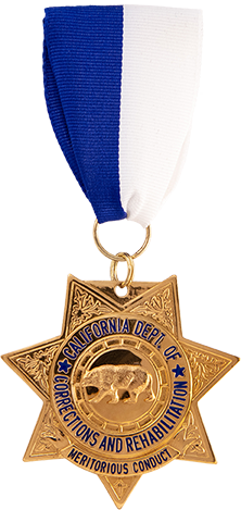 CDCR Gold Star medal