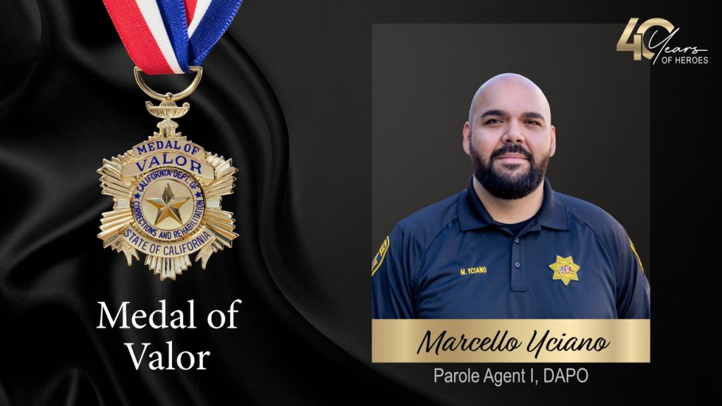Marcello Yciano, Medal of Valor honoree, 2026.