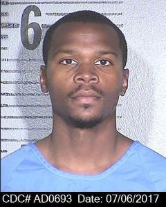Inmate Rashad Vaca is a black male, 6 feet tall, weighing 191 pounds with brown eyes, black hair, a mustache and goatee.