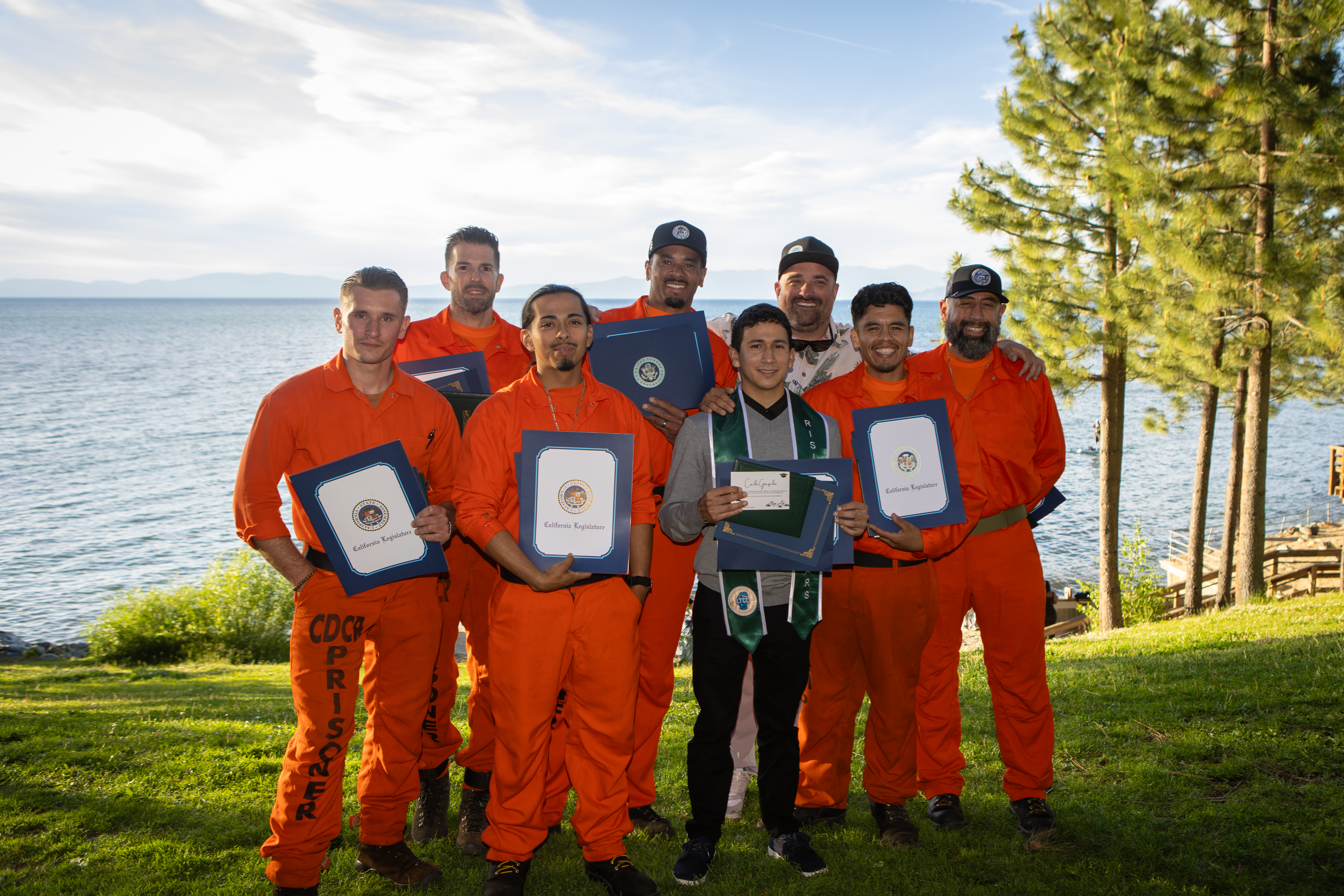 Eight incarcerated first to recieve forestry degrees.
