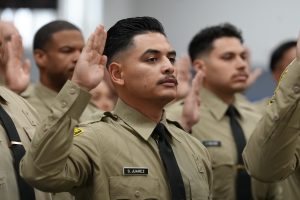 Cadets swearing in