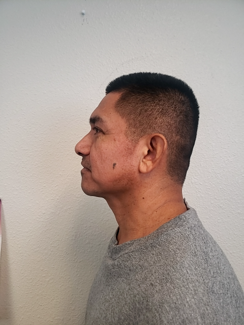 Side mugshot image of Agileo  Cruzsilva