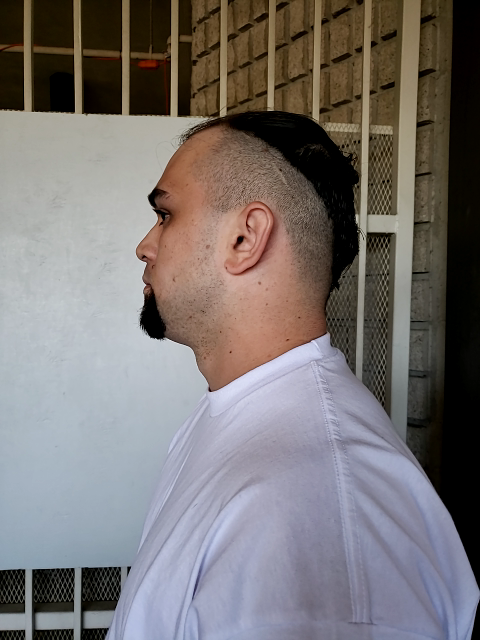 Side mugshot image of Skyy Thomas Chanick