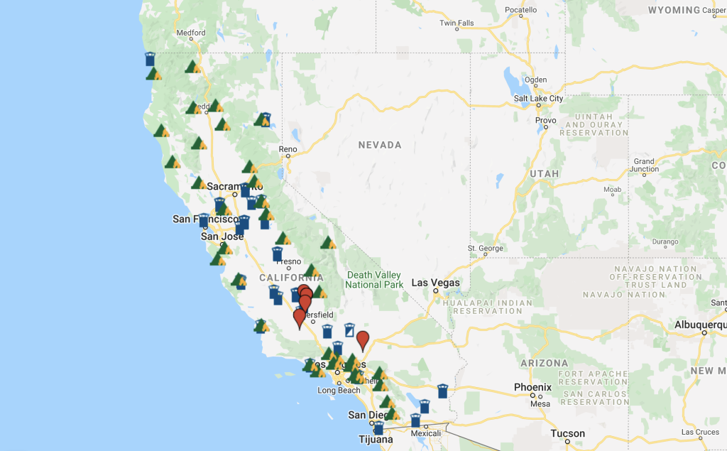 map of CDCR locations