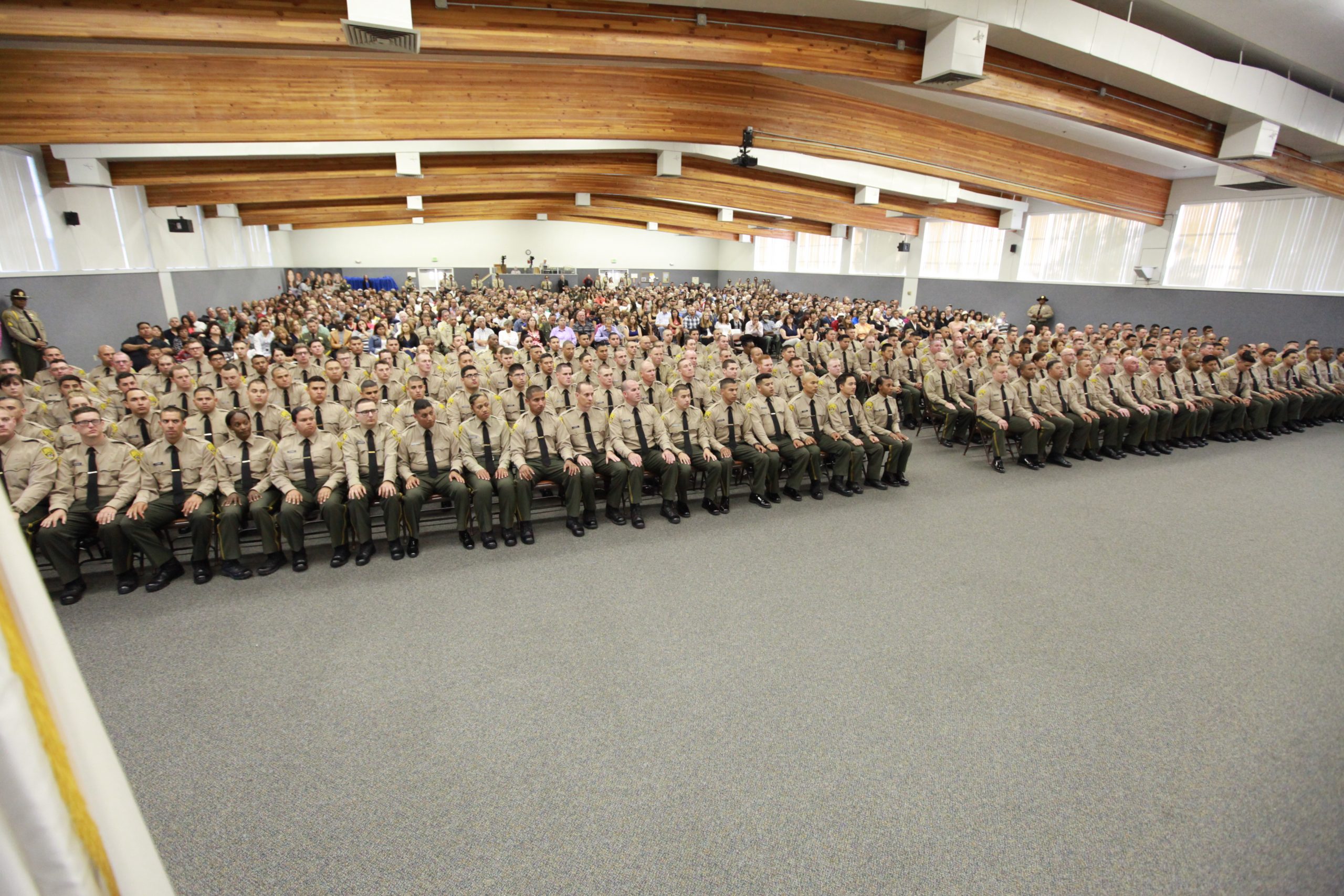 Cadets at graduating class ceremony