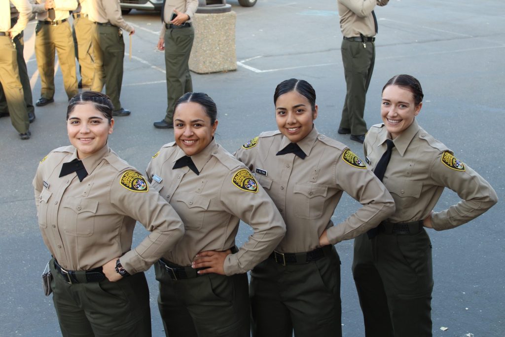 Four female cadets