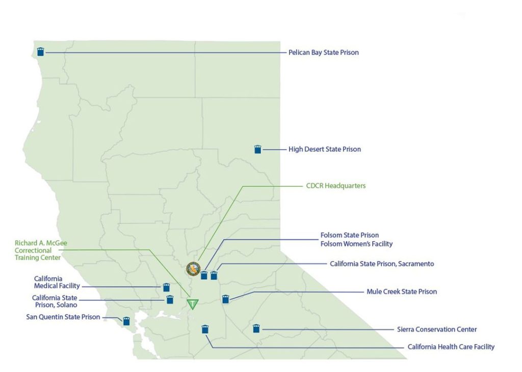 California Department of Corrections & Rehabilitation Northern California Locations