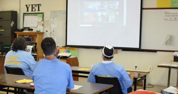 Inmates attending college course