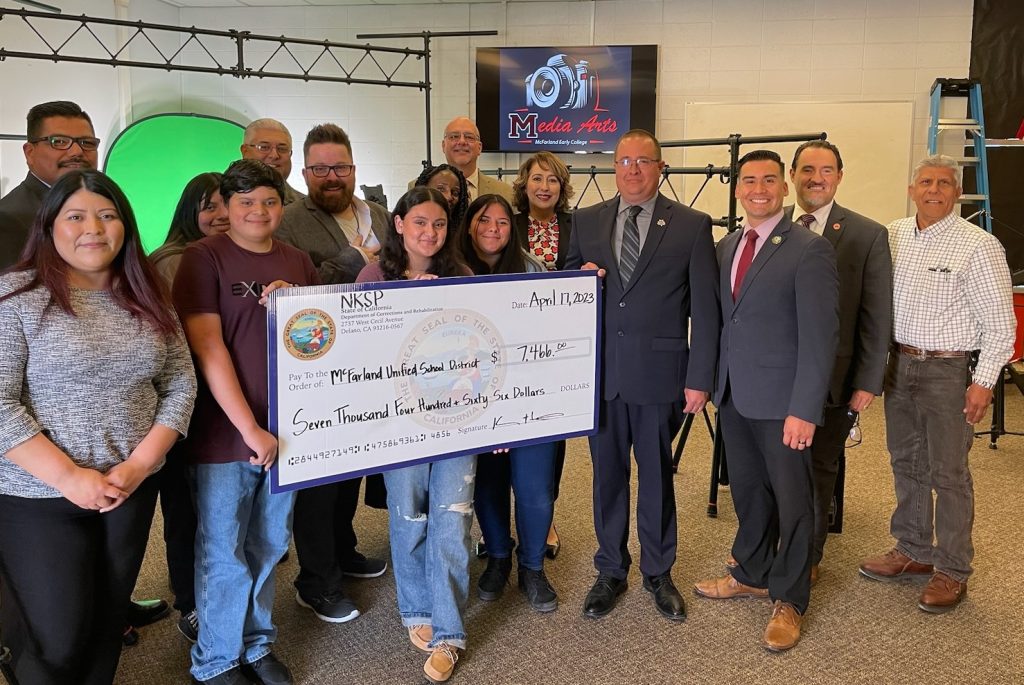 NKSP donates check to McFarland high school week in review