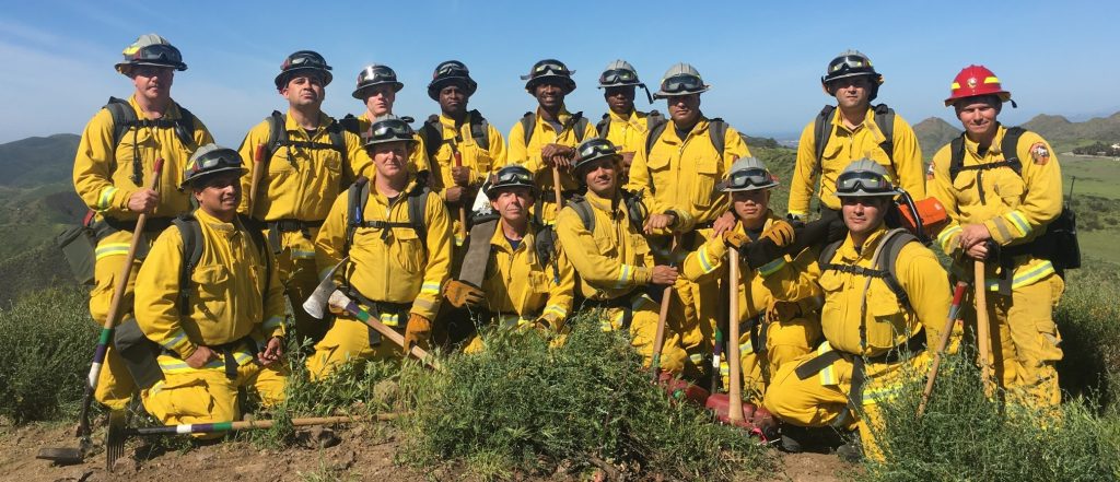 VTC fire crew poses for picture