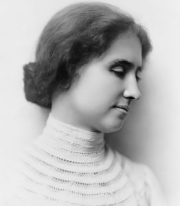 Black and white portrait of Helen Keller