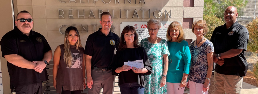 local non-profit receives donation check from CRC
