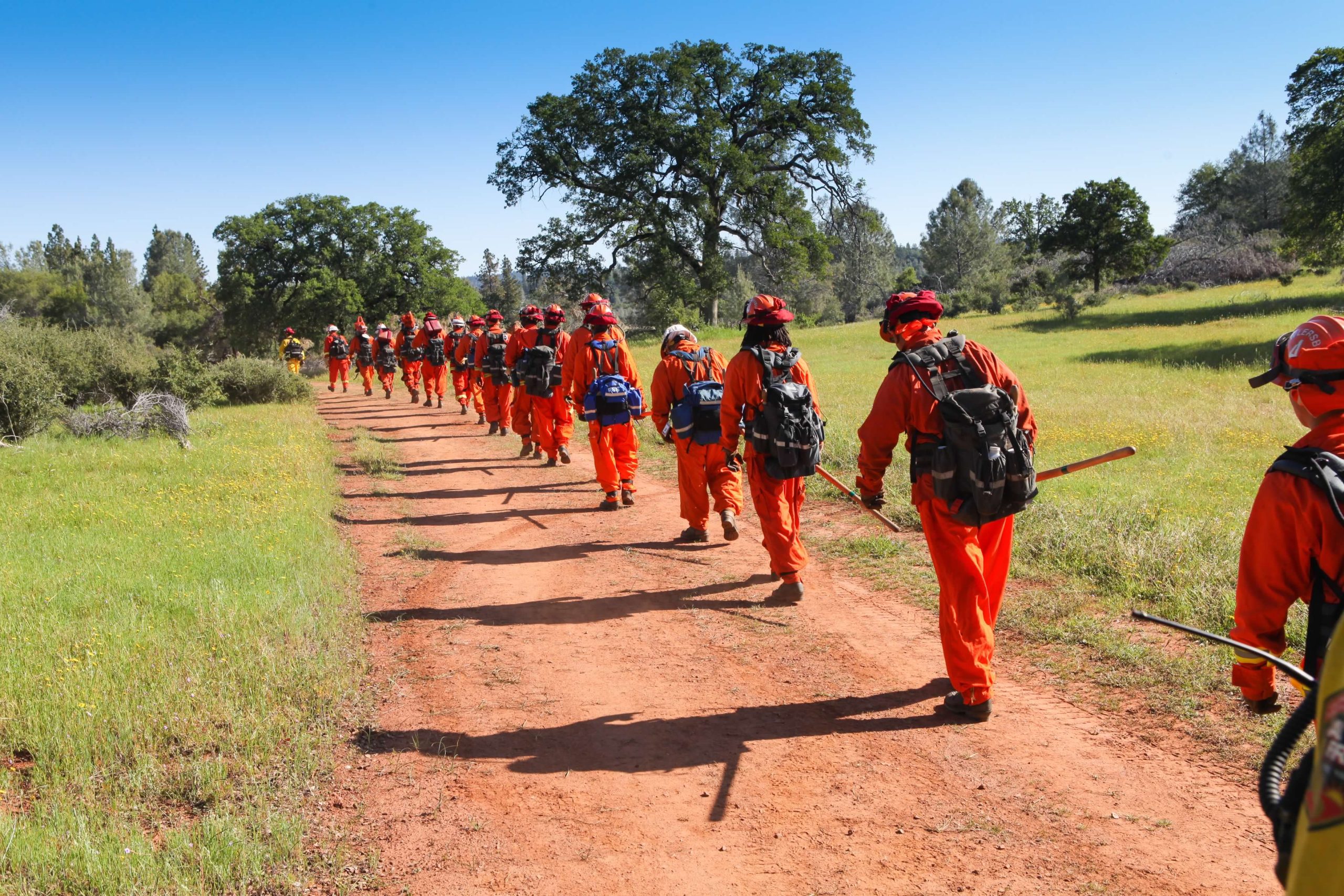 youth incarcerated hand crew hiking